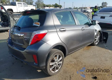 2012 Toyota Yaris Se из США, поврежденный, VIN JTDKTUD36CD516856